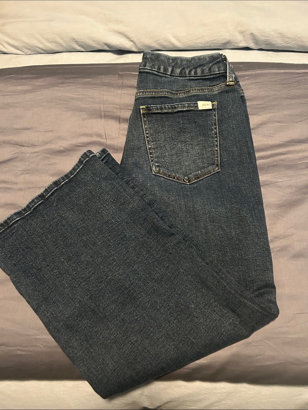 Jen 7 Dark Wash Women’s Jeans - wide leg ankle